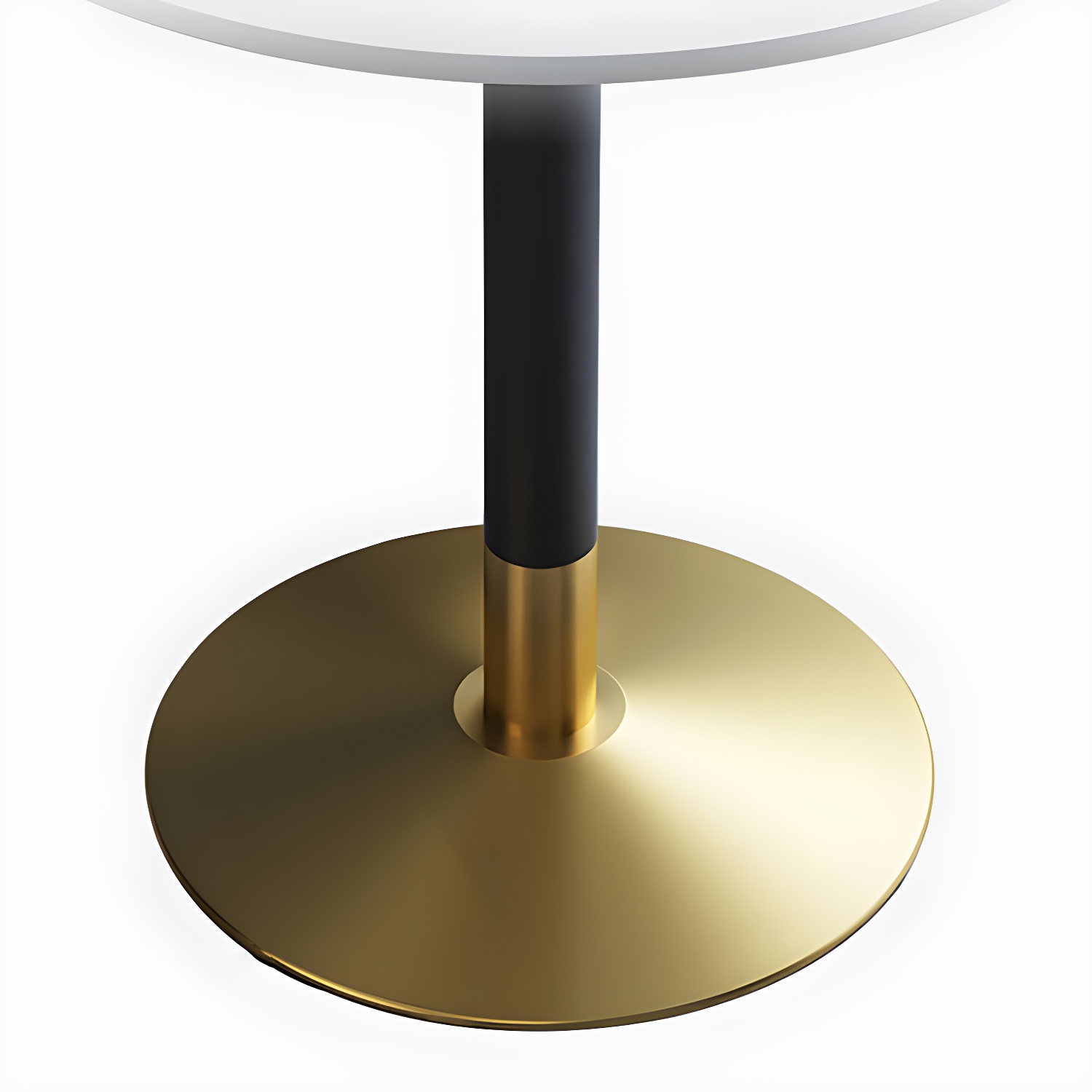 Traditional Luxury Rounded Dining Table Stone and Metal Tulip Dining Table - image 8