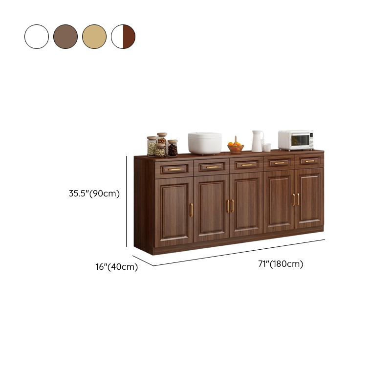Modish Sideboard Composite Wood Standard/Narrow Kitchen Cupboards with 5 Drawers/4 Drawers/3 Drawers, 2 Shelves and 5 Doors/4 Doors/3 Doors - image 14