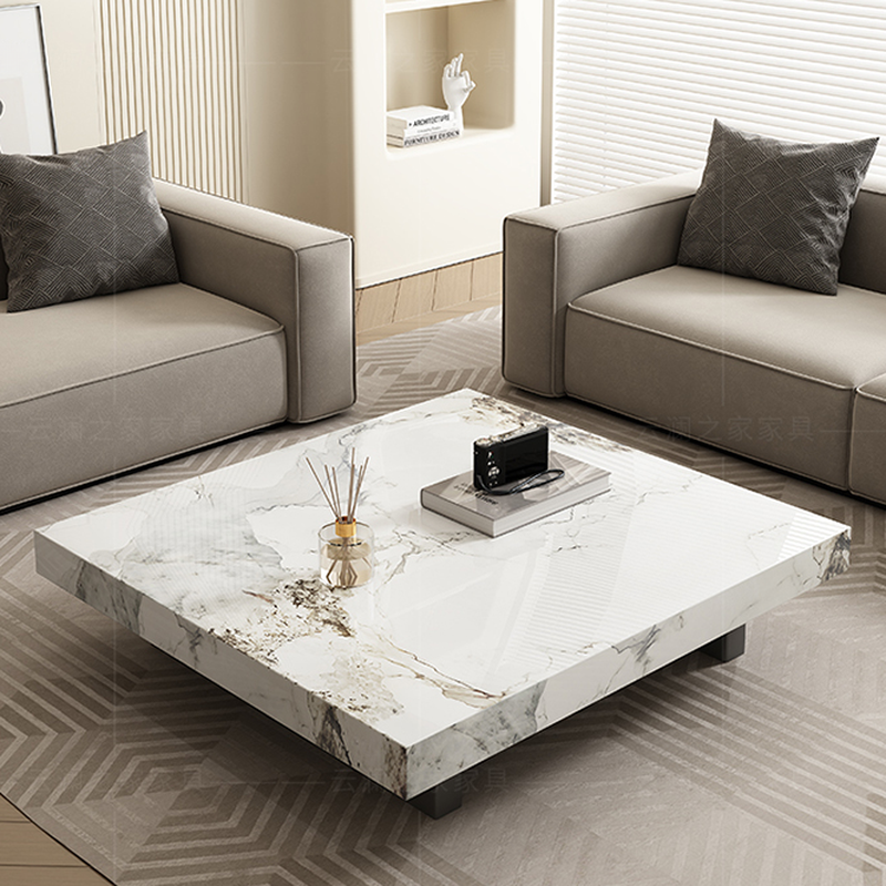 Square Board Game Coffee Table with Sled Base Suitable for Living Room Use - image 10