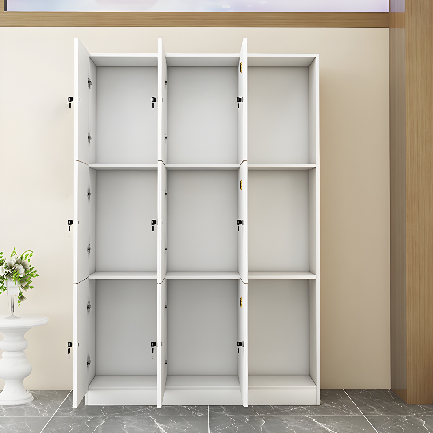 Manufactured Wood Matte Finish Storage Cabinet Modern Cabinet for Bathroom - image 13