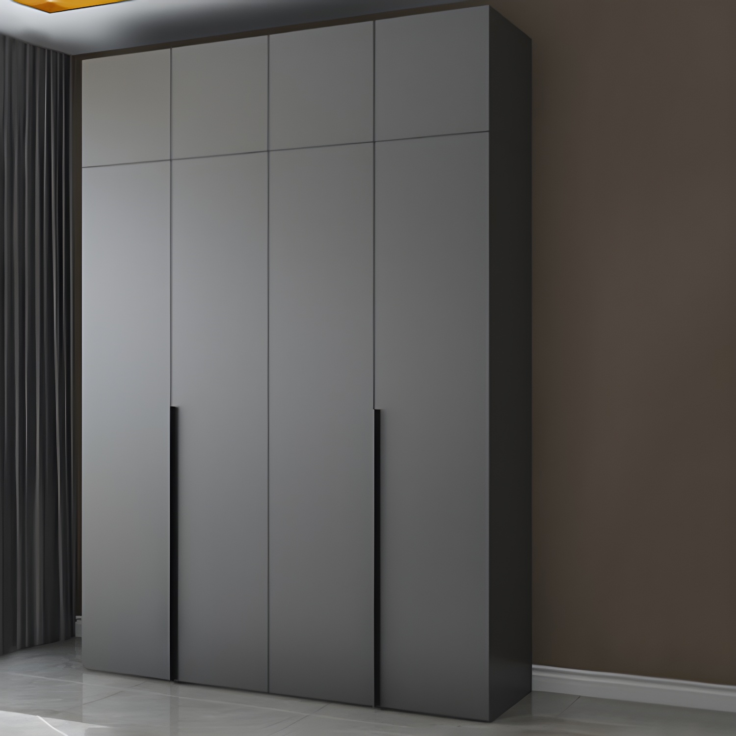 Modern Wooden Wardrobe Cabinet Bedroom Soft Close Doors Armoire - image 12