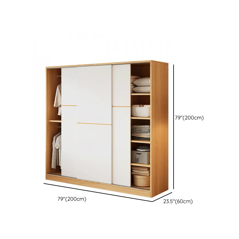 White Modish Wooden Independent Armoire Cabinet with Soft Close Drawer, Soft Close Door, and Interior Shelves - image 14