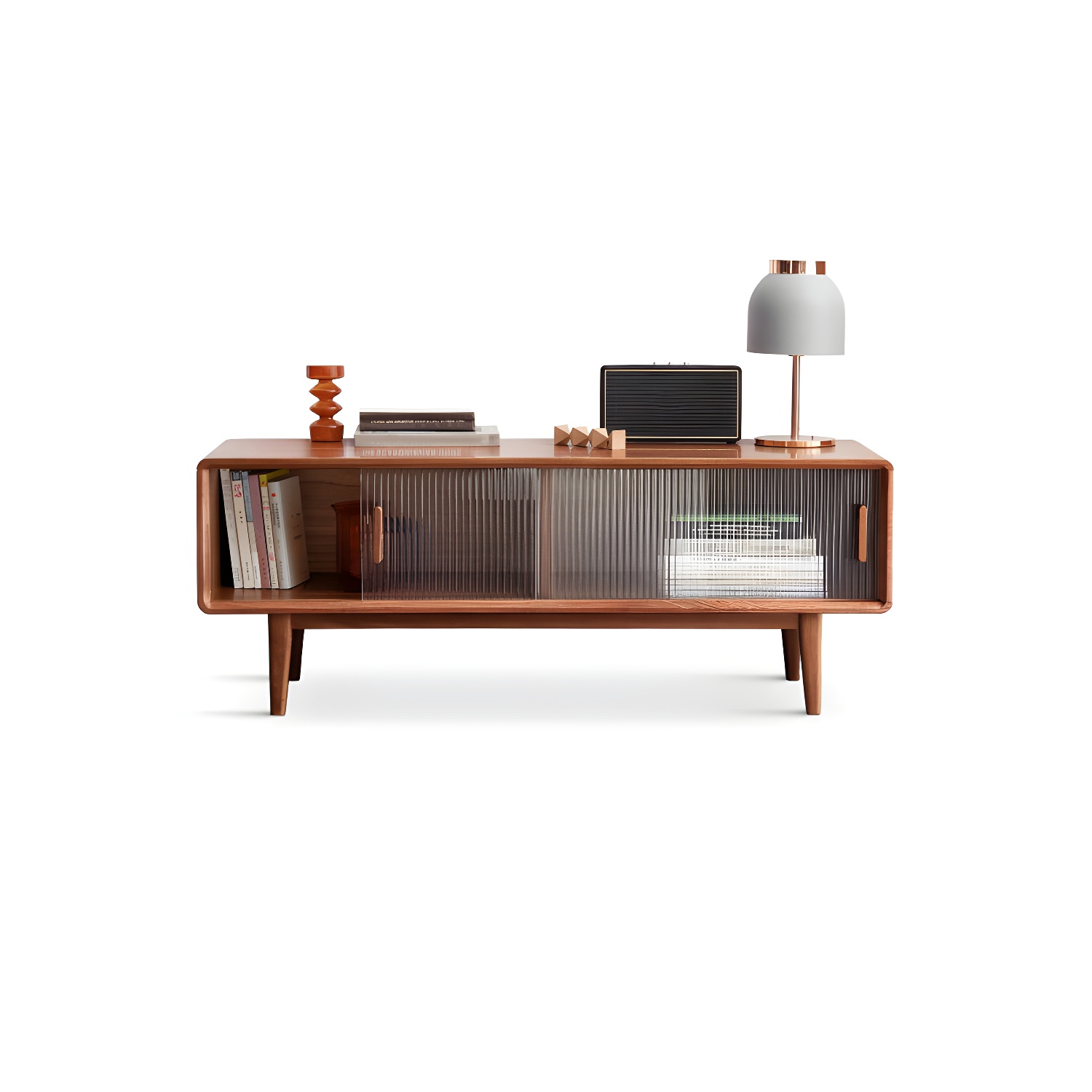 Scandinavian TV Stand with Low Height and the Cabinet Storage - image 2
