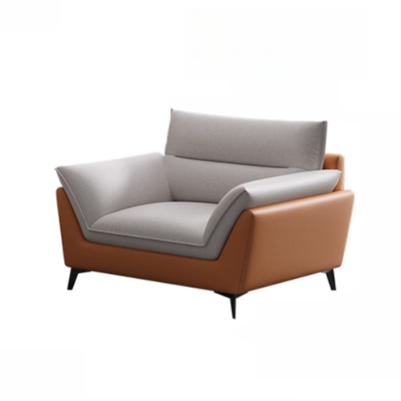 Tech ClothUpholstered Sofa Couch/Single Sofa in Chalk for Parlor with Flared Arm in a Modern Style - image 4