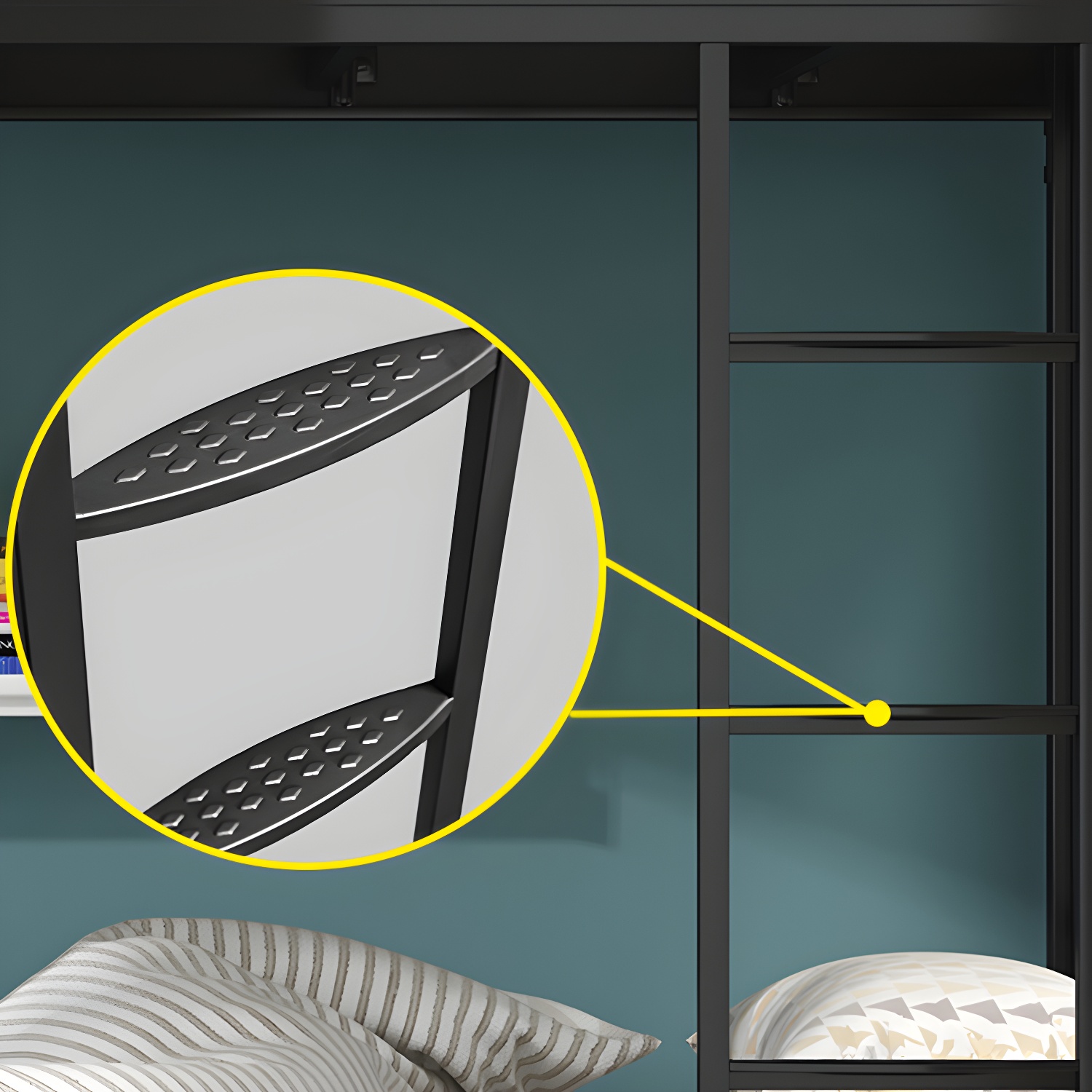 Modern Bunk Bed Dormitory Bedroom Metal Bed Frame with With Headboard and Footboard - image 10