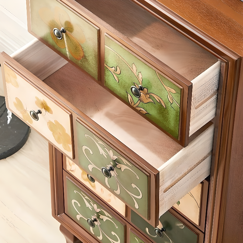 Modern Simple Style 3 Tiers/5 Tiers/4 Tiers Bachelor Chest/Console Dresser/Semainier in Solid+Manufactured Wood, Dyed Finish - image 11