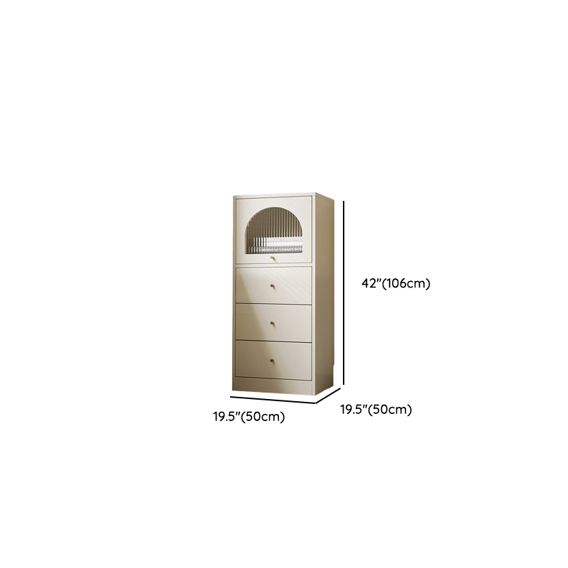 Chalk Trendy Composite Wood Semainier with Shelves, Hutch, and 6/5/4 Drawers in Vertical Orientation - image 16