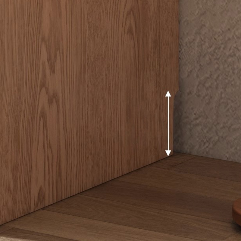 3-Drawer 0-Cabinet Natural Wood Wardrobe Armoire with 3 Clothing Rods - image 7