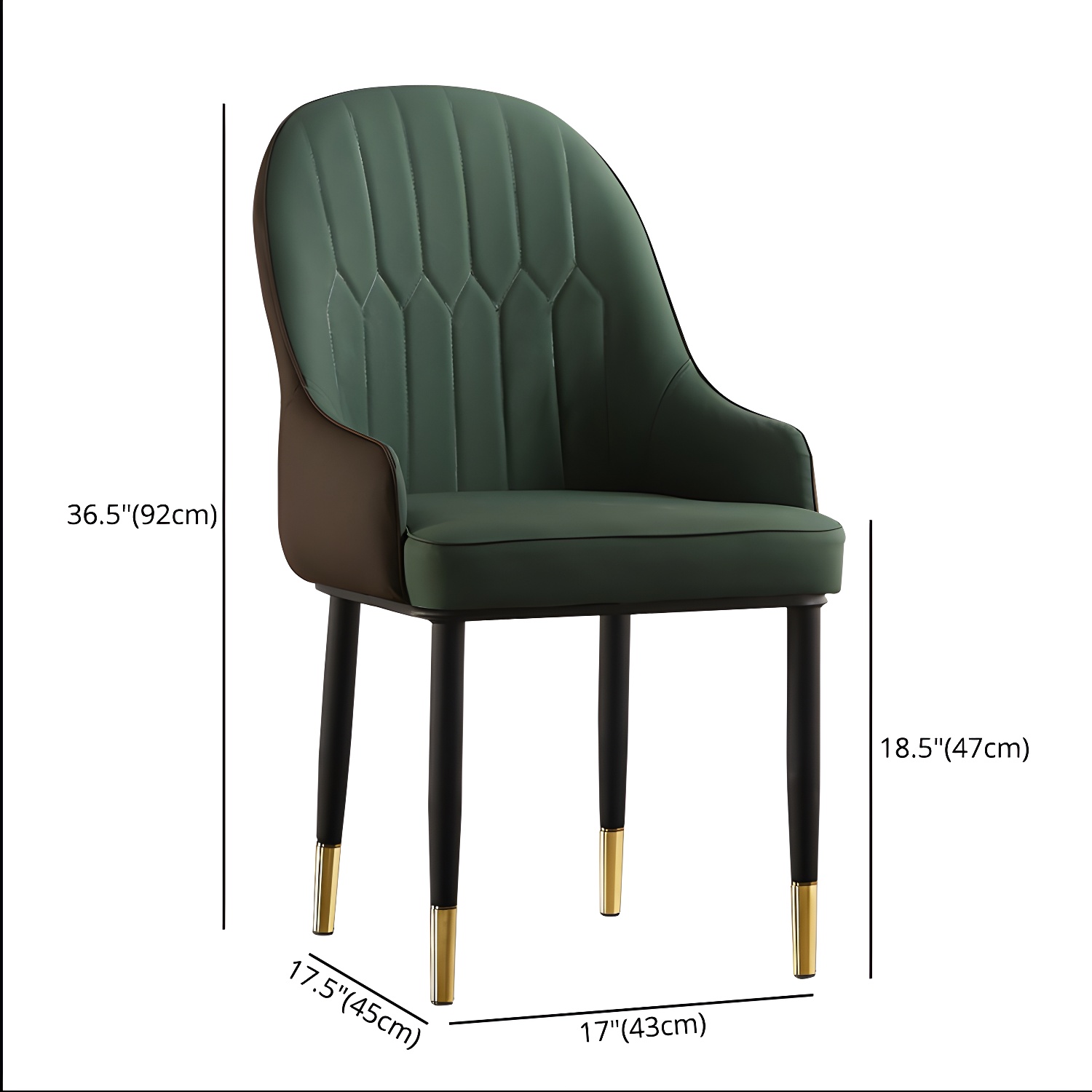Contemporary Metal Dining Room Chairs Upholstered Dining Armchairs for Home Use - image 19