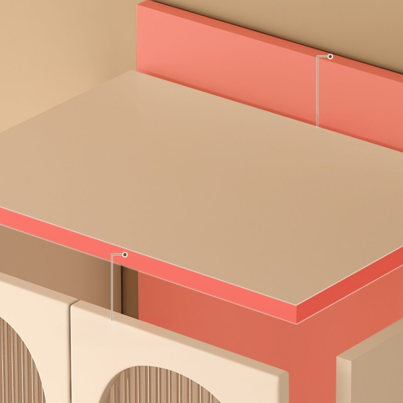 Modern White Wardrobe Armoire with Clothing Rod and Reserve Installation Holes - image 8