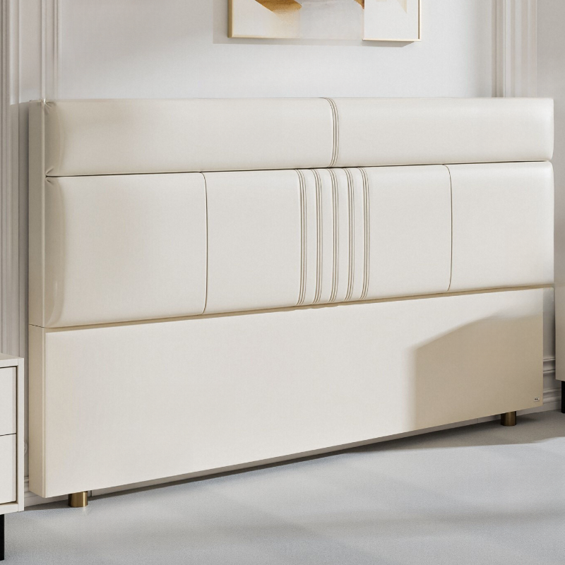 Simplistic Panel Headboard in Pine Wood with Rectangular Shape for King/Queen/Full Bed, Standard Height, Sponge Upholstery, No Distressing - image 7