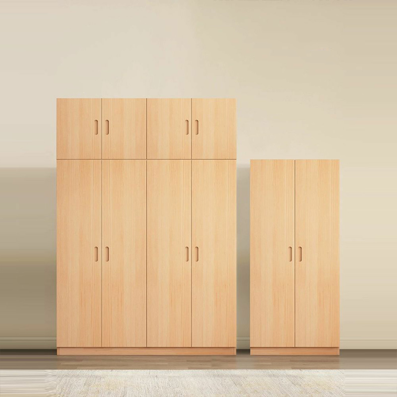 Freestanding Natural Wood Natural Wardrobe