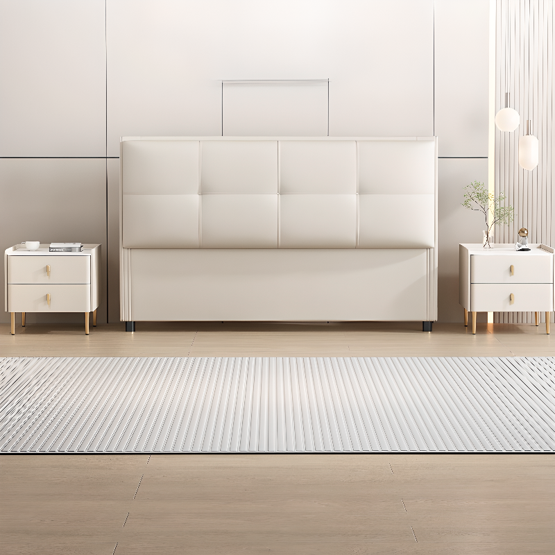 Modish Style Pine Wood Panel Headboard with No Distressing, Rectangle Shape for King/Queen/Full Bed, Featuring Sponge Upholstery Fill and Standard Height - image 7