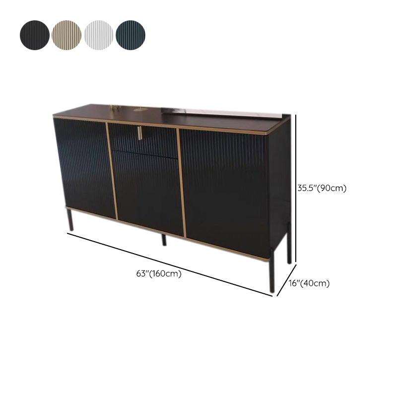 Free Standing Stone Wet-resistant Utility Storage Cabinet with 12 Interior Shelves & 3 Cabinets Living Room - image 21