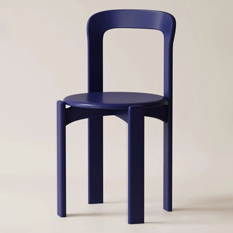 Modern Solid Wood Armless Dining Chair with Open Back for Kitchen & Dining