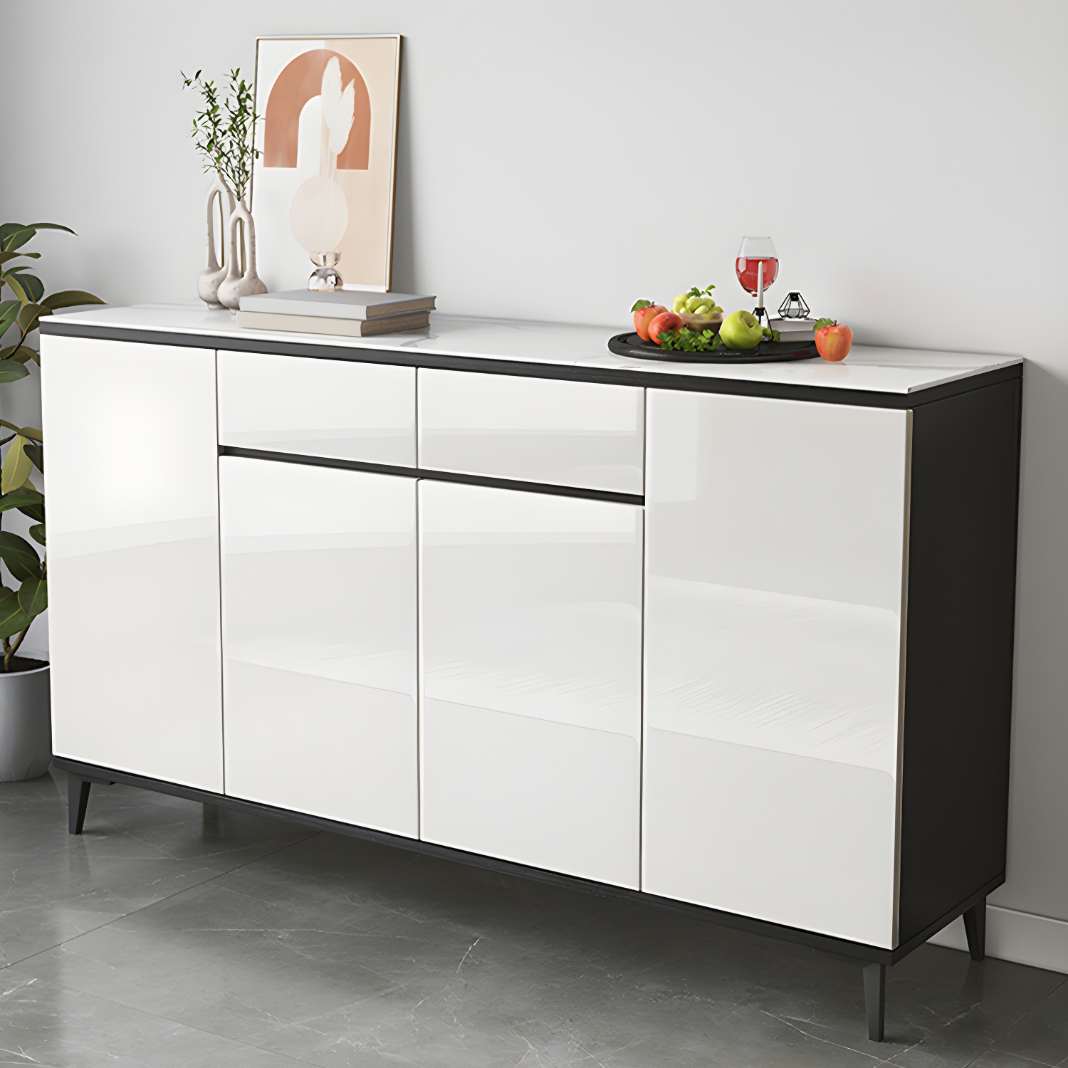Contemporary Sideboard Cabinet with Drawer and Door for Living Room - image 4