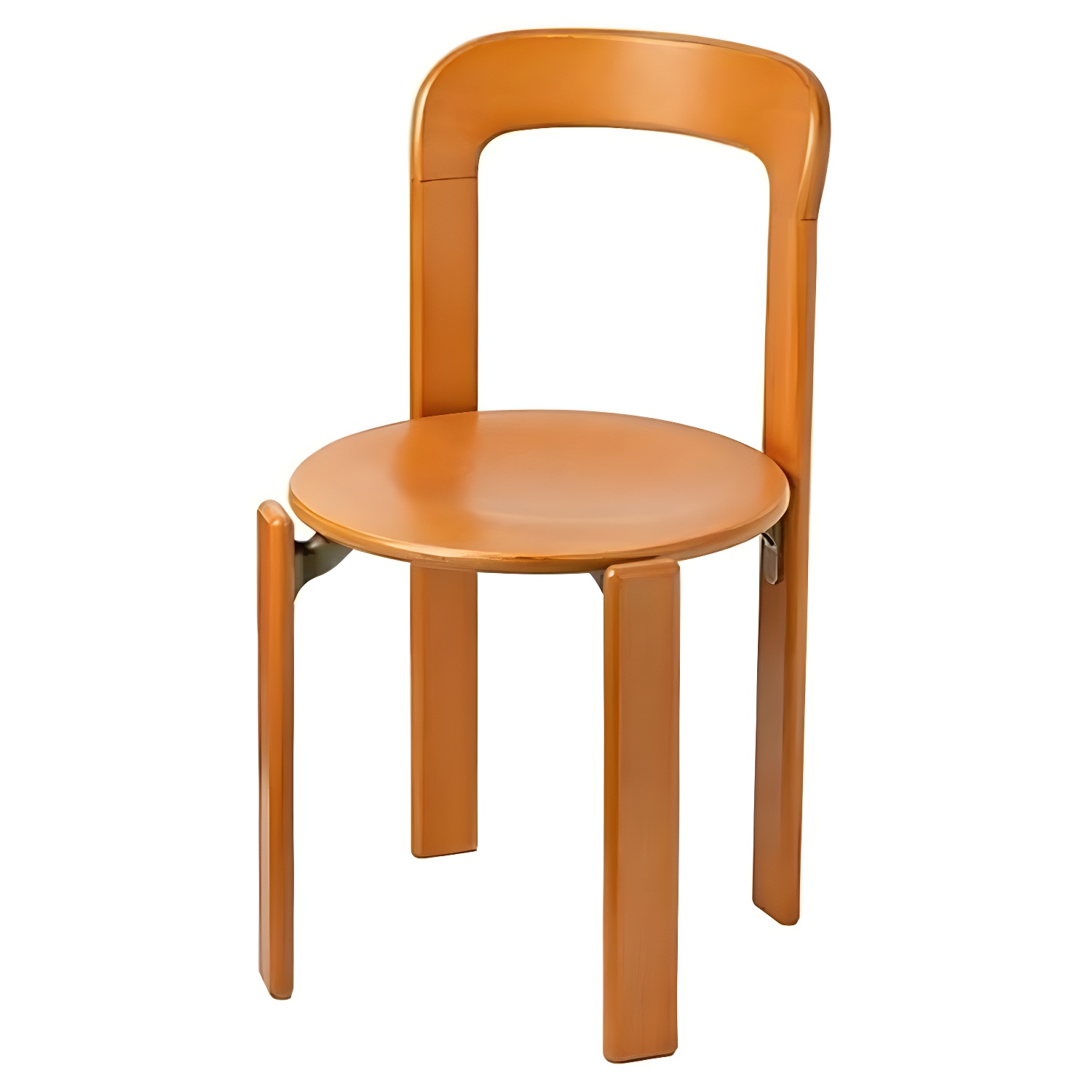Modern Solid Wood Armless Dining Chairs with Open Back for Kitchen & Dining - image 4