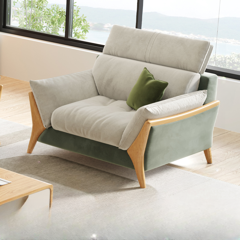 Straight/L-Shape Chalk Sofa/Sofa Chaise with Horizontal/Left Orientation and Standard Foam Seat Fill - image 4