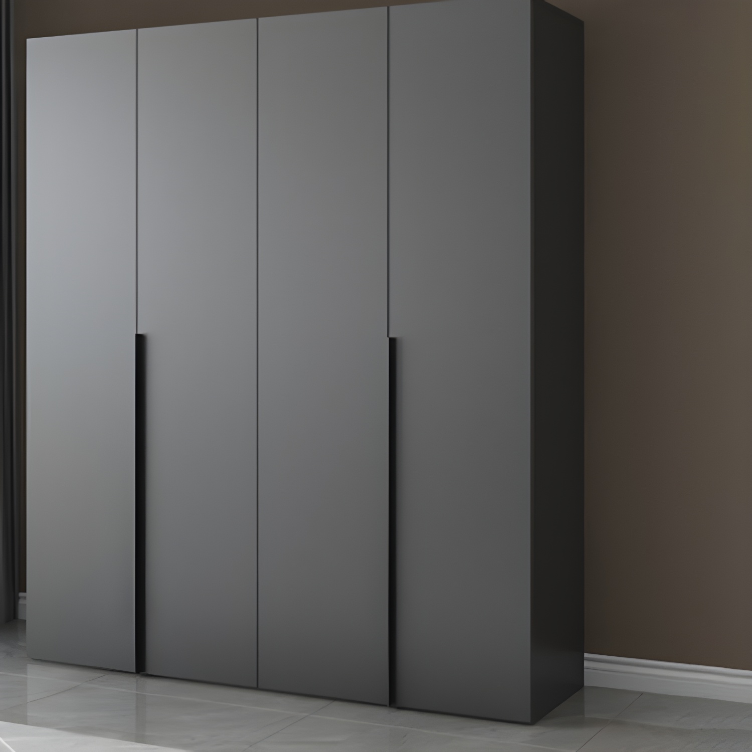 Modern Wooden Wardrobe Cabinet Bedroom Soft Close Doors Armoire - image 13