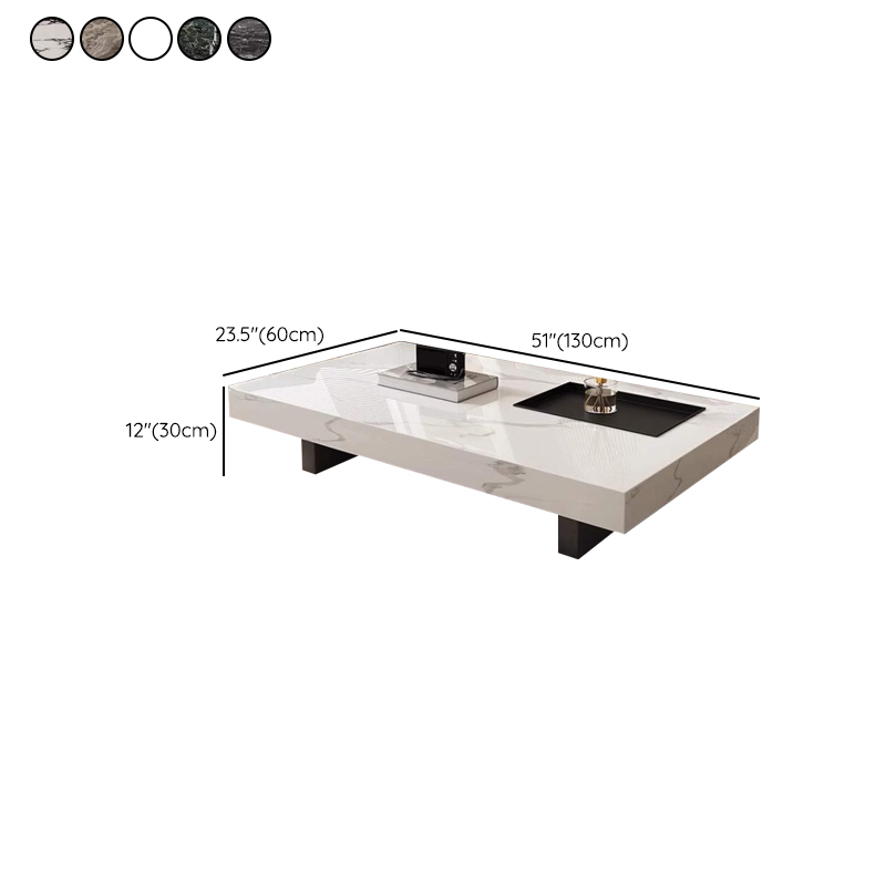 Dual Footing Geometric Figure/Square Accent Table for Home - image 19