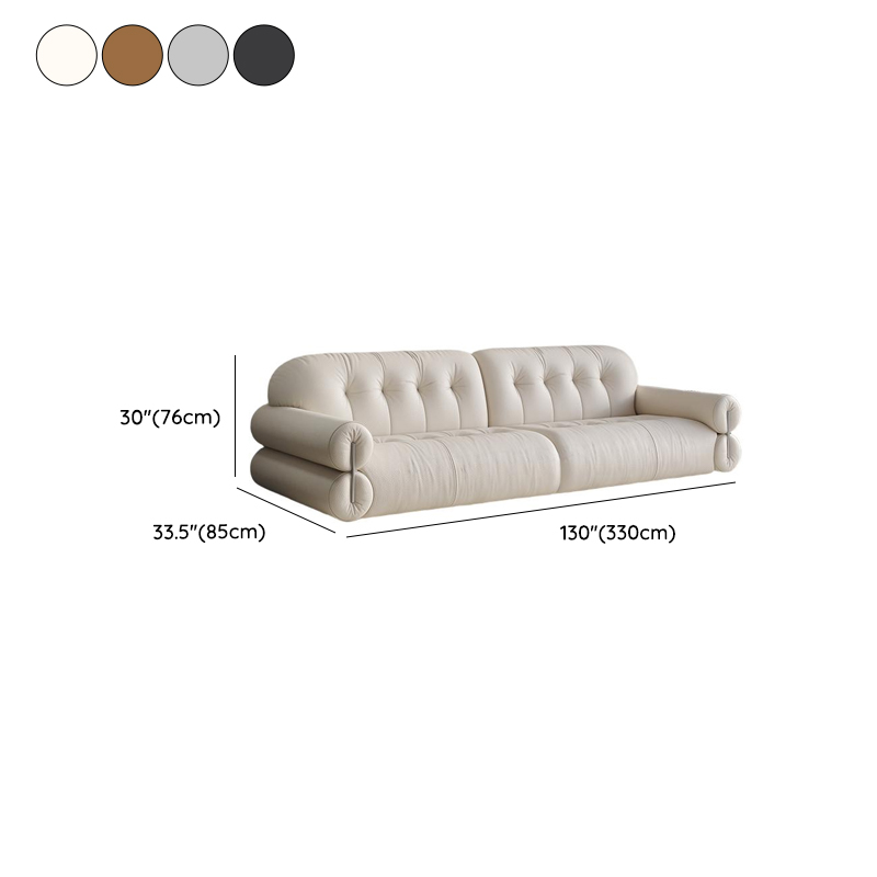 Modern Solid Color Tear Resistant Standard Sofa in Grey/Auburn/Ivory for 4-seater/Seats 5/3-seater - image 21