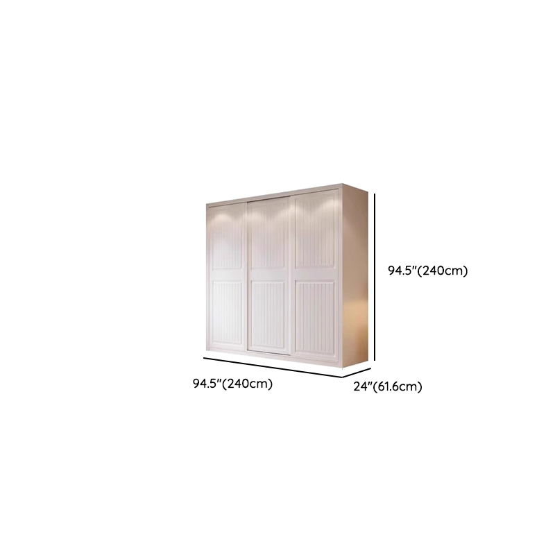 White Modish Manufactured Wood Independent Armoire Cabinet with Soft Close Drawer, Soft Close Door, and Interior Shelves - image 17