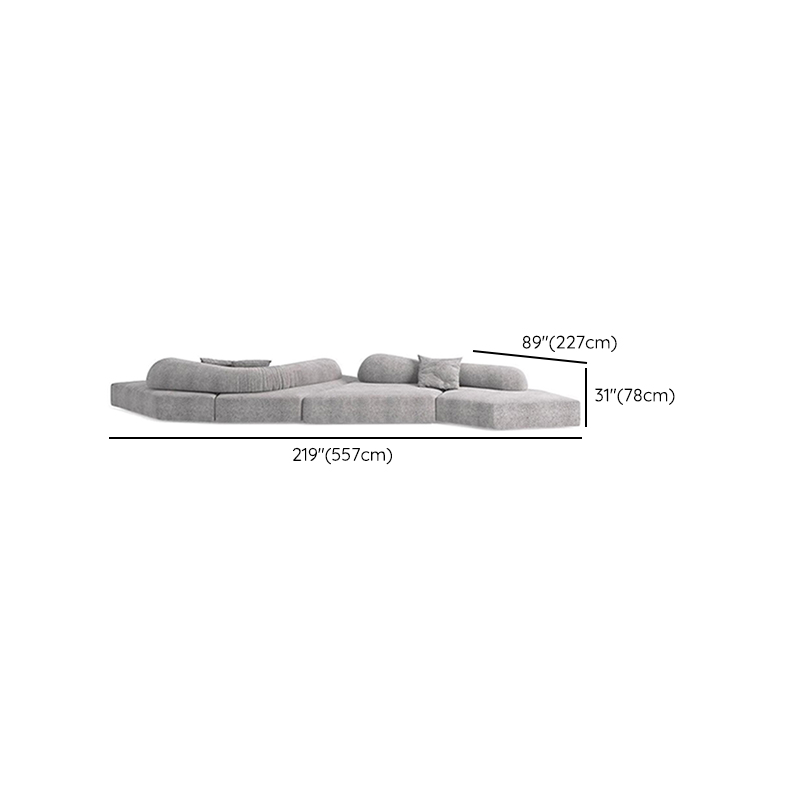 L-Shape/Straight Sofa/Corner Sectional with Left/Horizontal Orientation and Button-tufted Detail - image 8