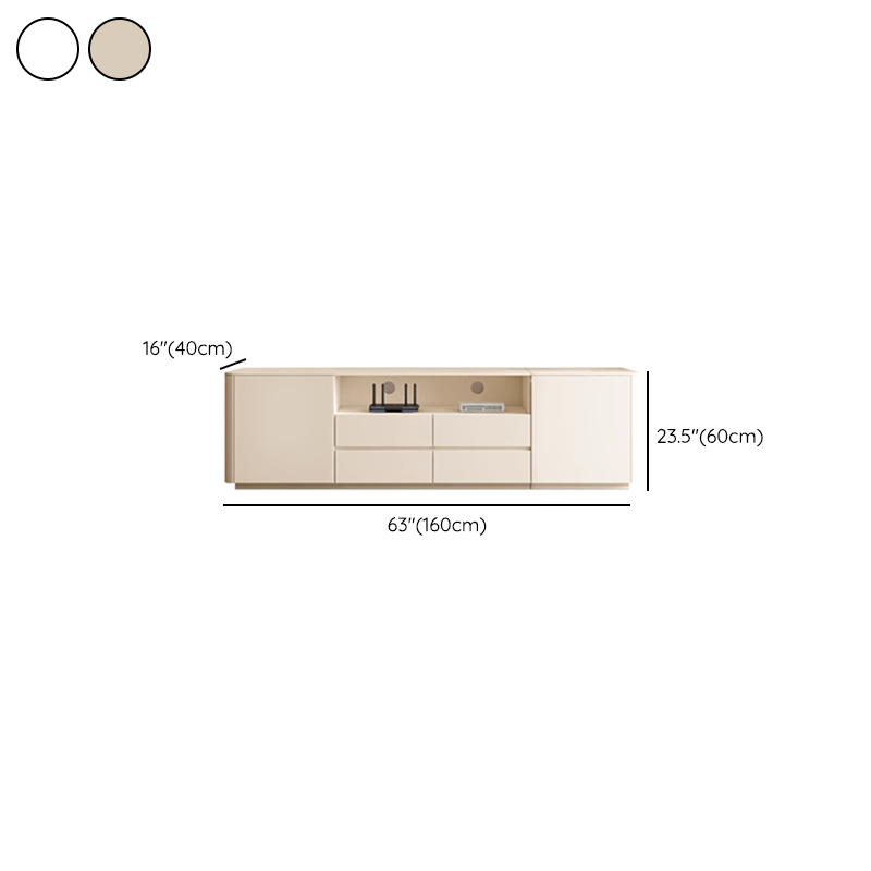 Modern Rectangle TV Stand with 4-Door/2-Door & 3 Tiers Living Room - image 14
