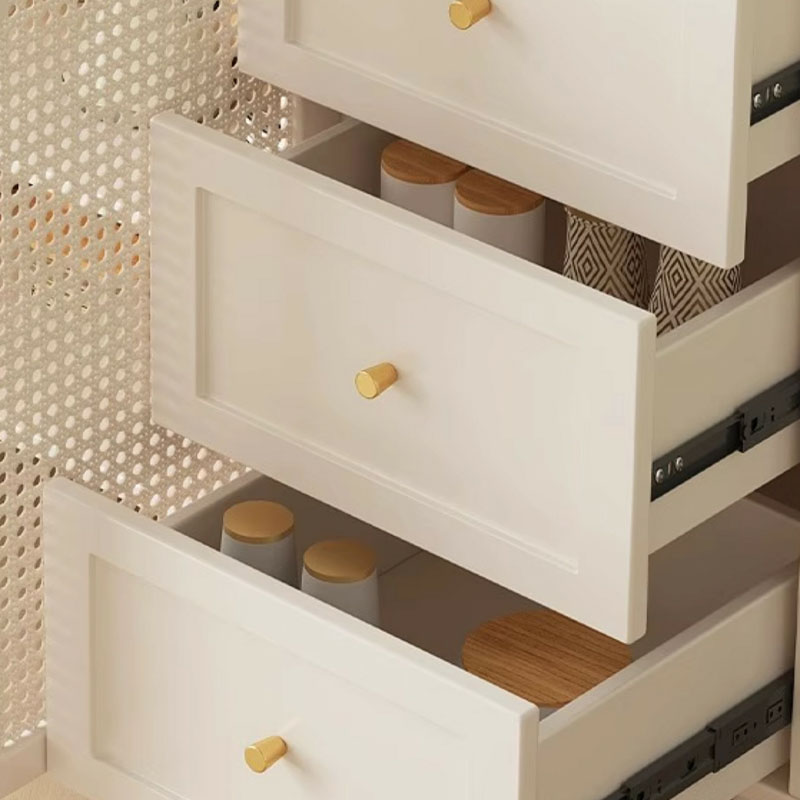 White Modern Manufactured Wood Buffet Server for Living Room - image 8