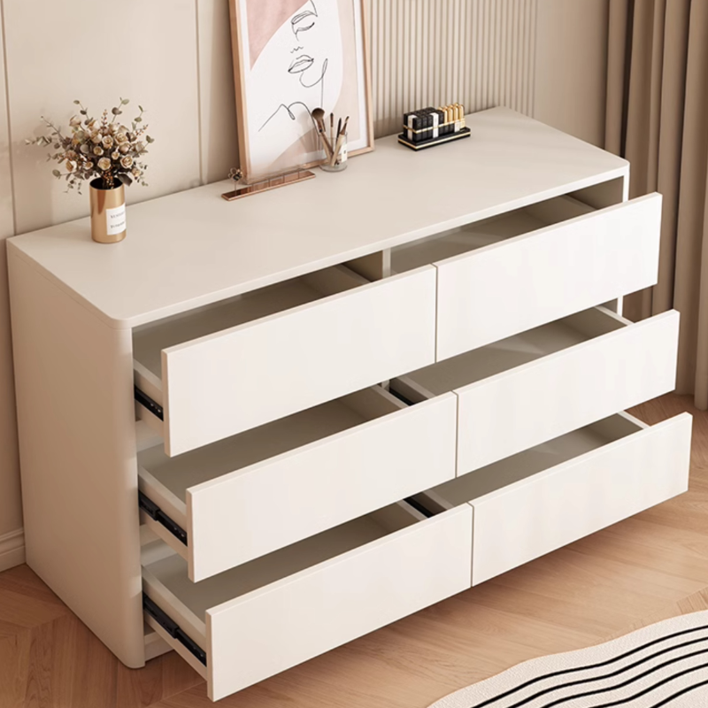 White Trendy Timber Console Dresser/Semainier with 6/8/3 Drawers in Horizontal/Vertical Orientation - image 11