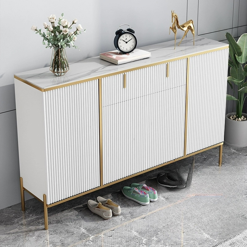 Glam Wood Sideboard Credenza with Cabinets and Drawers Assembly 40cm Width x 90cm Height - image 8
