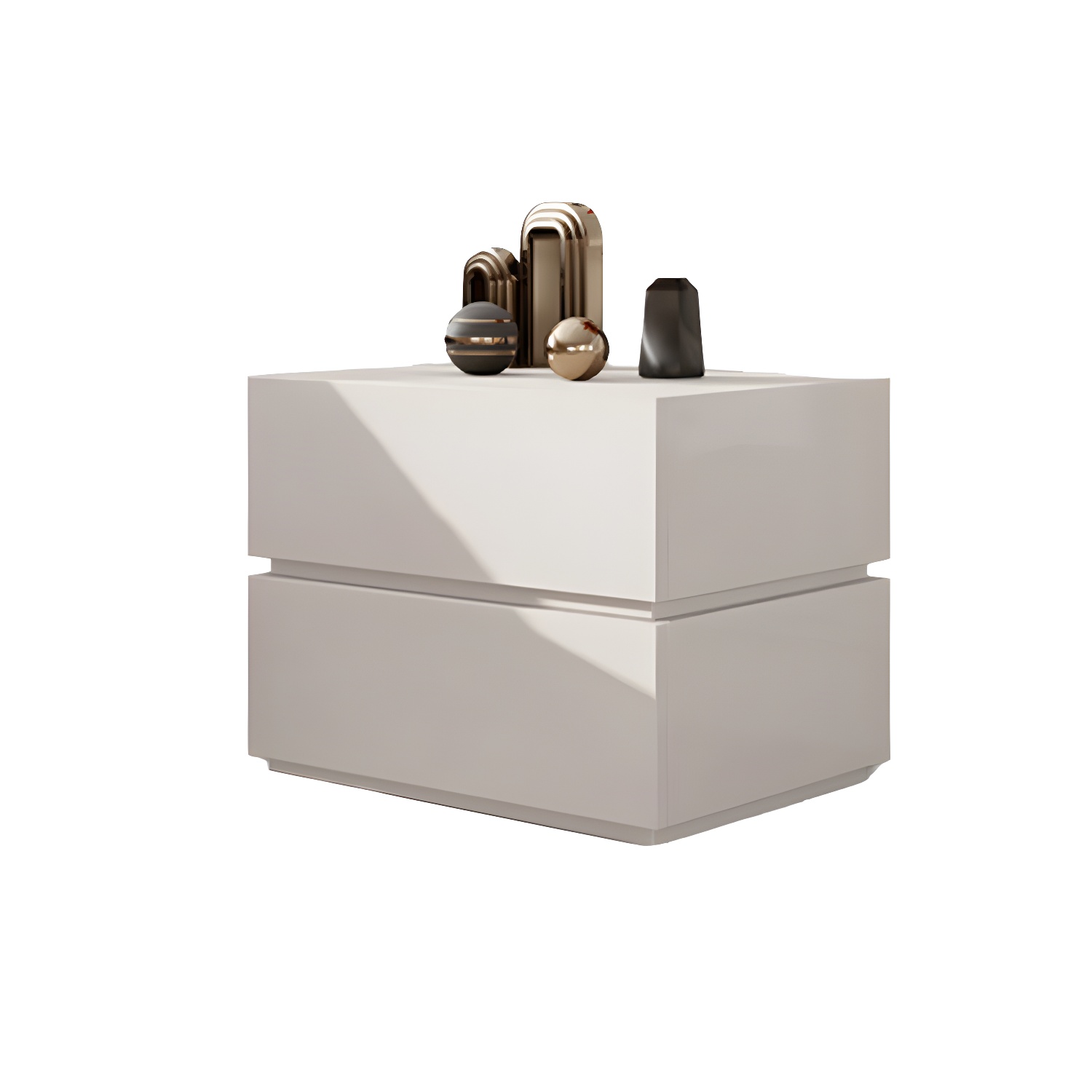 Contemporary Drawer Storage Wooden Accent Table Nightstand 15.7" Wide - image 11