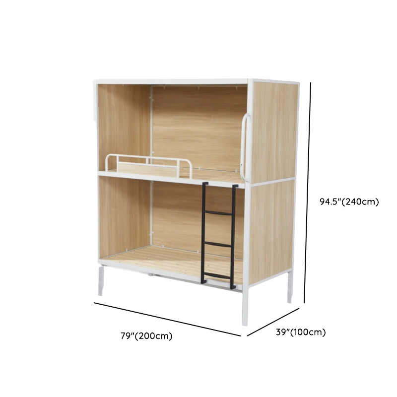 Minimalist High Bed Frame with Mattress and Guard Rail - image 14