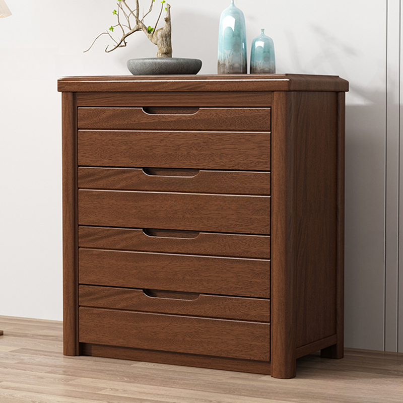 Trendy Walnut Wood Lingerie Chest/Double Dresser with 5/4/6 Drawers in Vertical/Horizontal Orientation