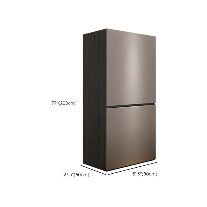 Sand Modern Manufactured Wood Wardrobe with Soft Close Drawer, Soft Close Door, Interior Shelves, and Hanging Rod - image 15