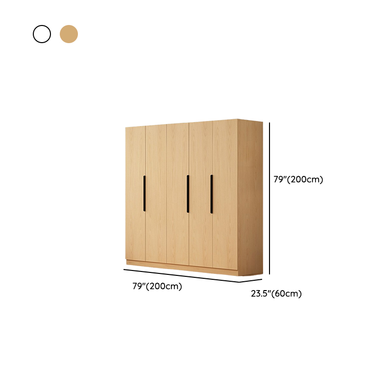 Modish Manufactured Wood Independent Armoire Cabinet with Soft Close Door, Interior Shelves, and Clothing Rod - image 16