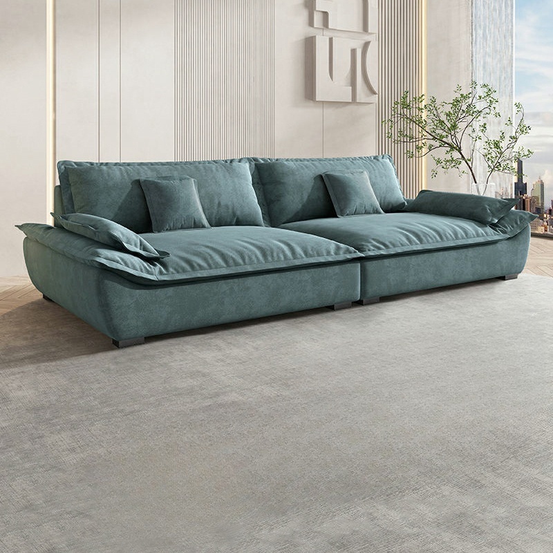 Blue/Off-White/Black Sofa with Concealed Support Living Spaces, 31.5"W x 32.7"H - image 5