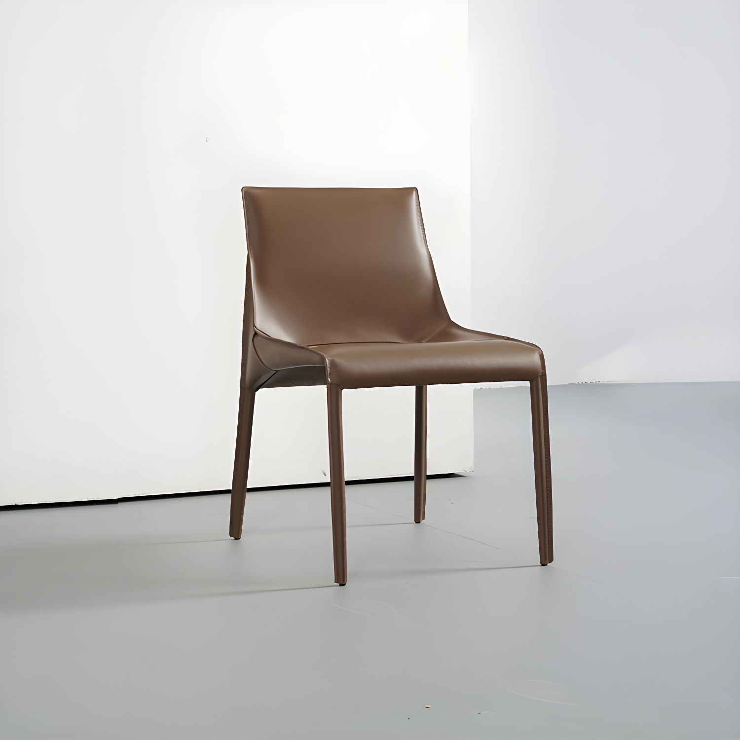 Designer Style Leather Dining Chair Matte Finish Parsons Dining Side Chair - image 4
