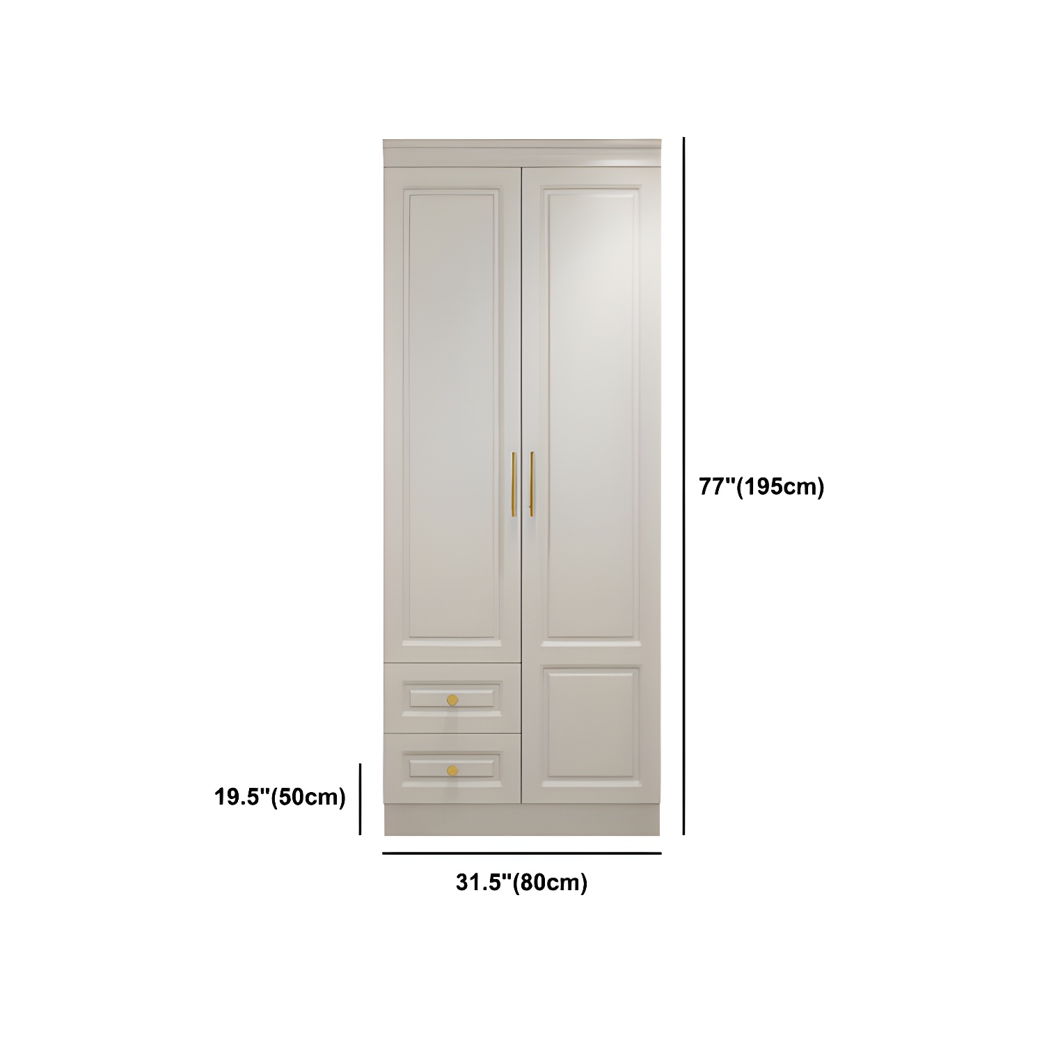 Modern Style Wooden Wardrobe White Colour Soft Close Drawer Wardrobe Closet - image 16