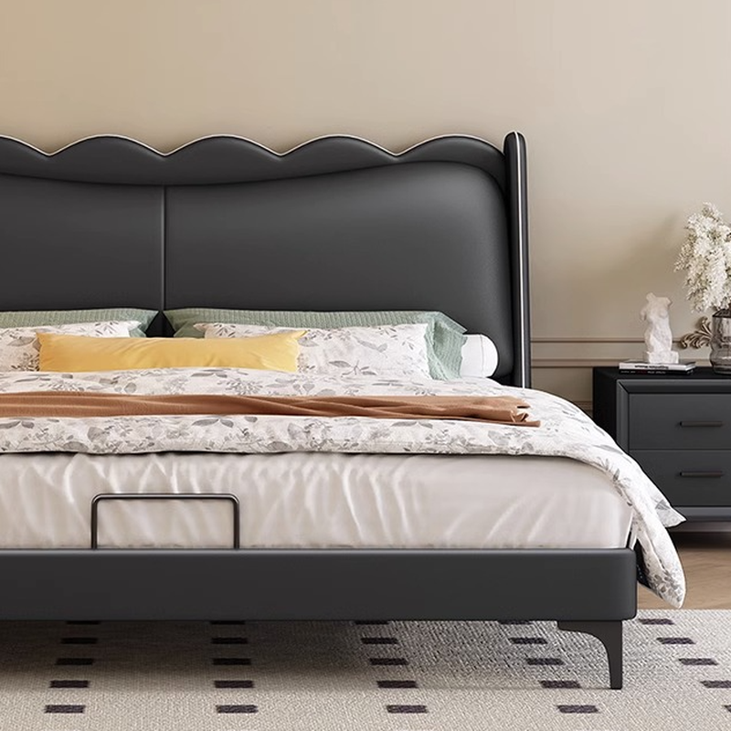 Solid Color Storage Bed/Platform Bed with 2 Drawers in Pine Wood for Living Room - image 5