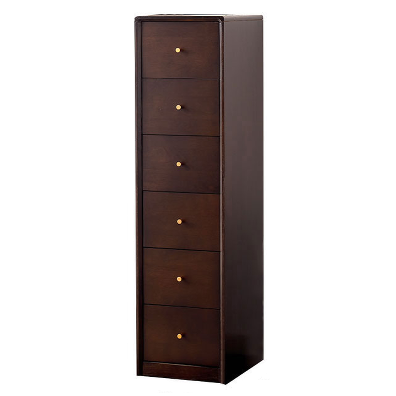 Minimalist Natural Wood Bachelor Chest with 6 Drawers, Vertical Orientation - image 20