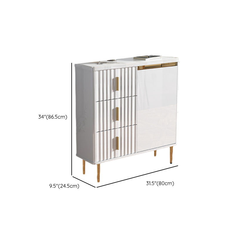 Luxurious Chalk Stone Standard Flooring Sideboard with 3 Doors & Variable Shelf - image 19