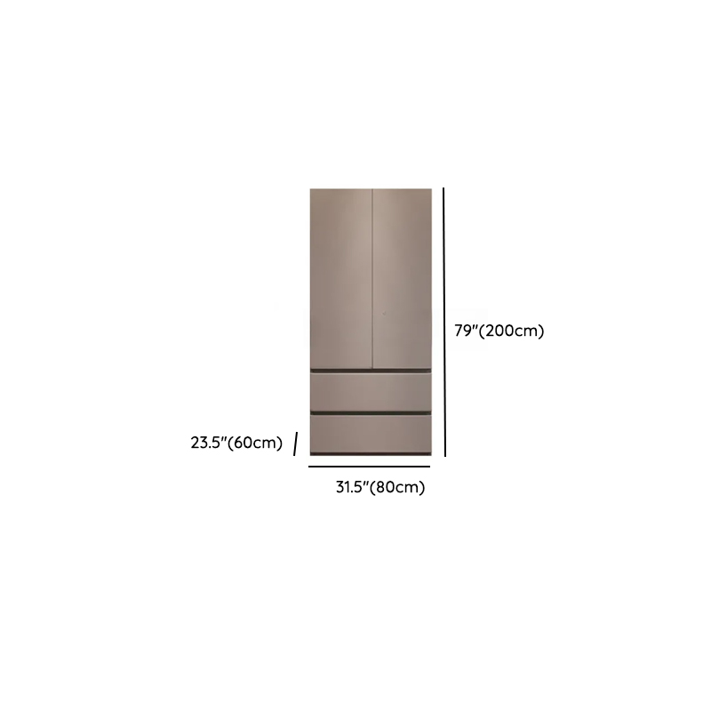 Sand Minimalist Laminate Cabinet Armoire with Soft Close Drawer, Soft Close Door, Interior Shelves, and Clothing Rod - image 16
