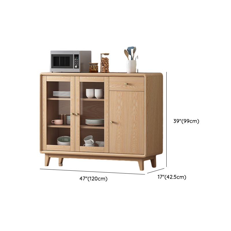 Unfinished Color Microwave Shelf Cabinet with Stemware Stand, Self-supporting in Culinary Space, Flooring Design, Kitchen Appliance Organizer, and Worktop Countertop - image 10