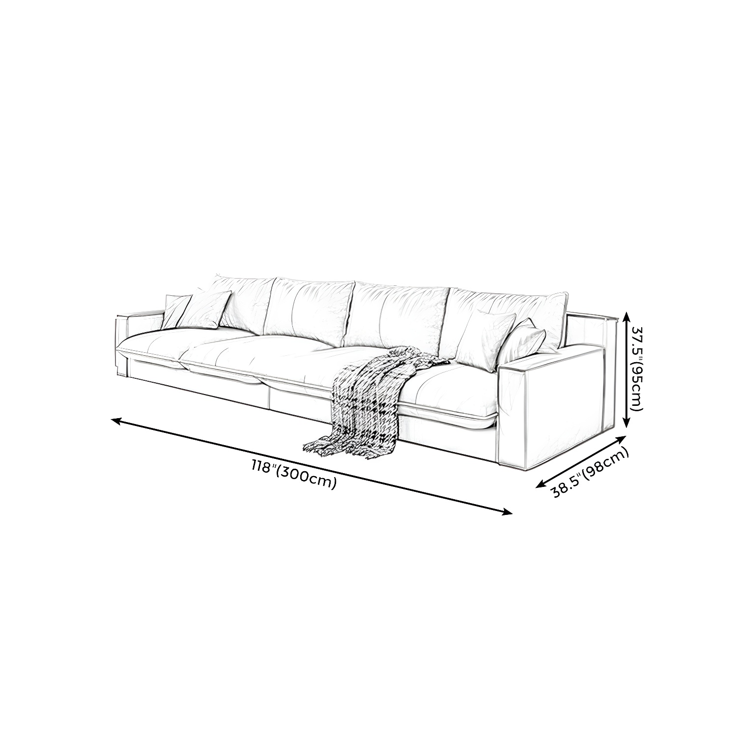 Assembled Living Room Square Arm Modular Contemporary Sofa & Chaise - image 21