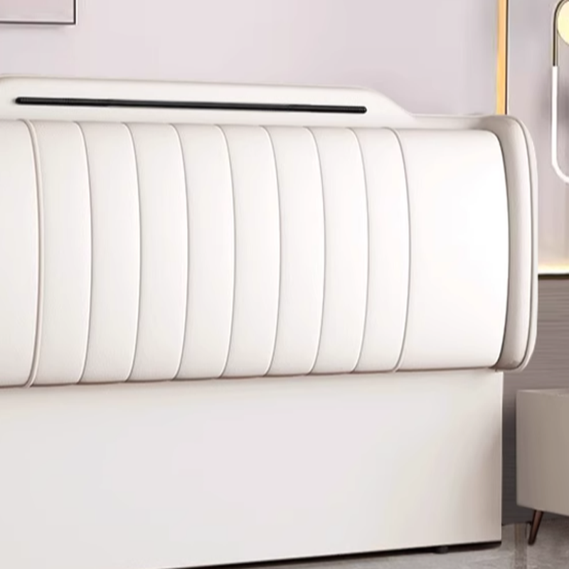 Modish No Distressing Timber Panel Headboard with Rectangle Shape for King Bed, Featuring Sponge Upholstery Fill and Standard Height - image 15