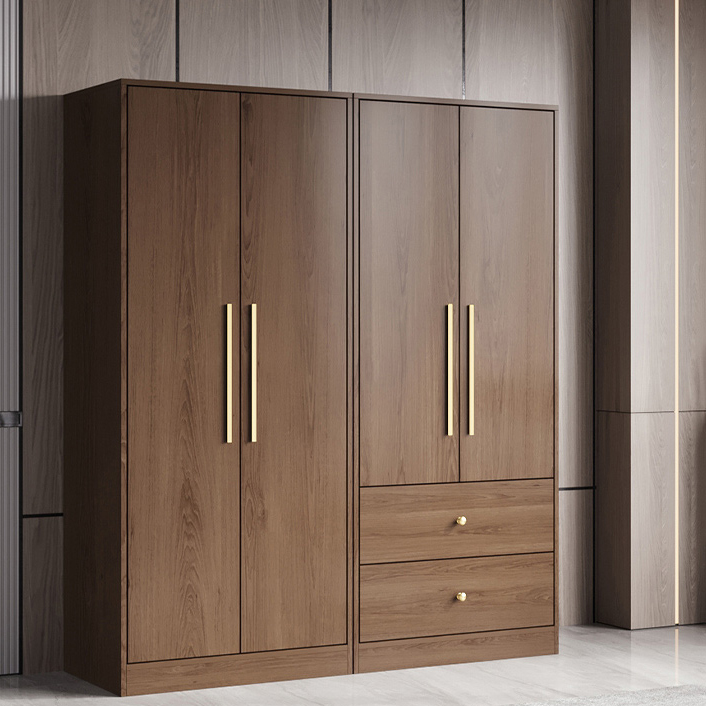 Modern Wood Wardrobe Armoire: 1pc Clothing Rod, Non-Adjust Shelves, Pre-Drilled Holes - image 15