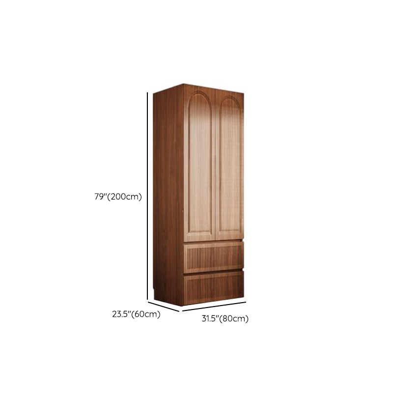 Acorn Minimalist Natural Wood Independent Wardrobe Closet with Soft Close Drawer, Soft Close Door, and Interior Shelves - image 19
