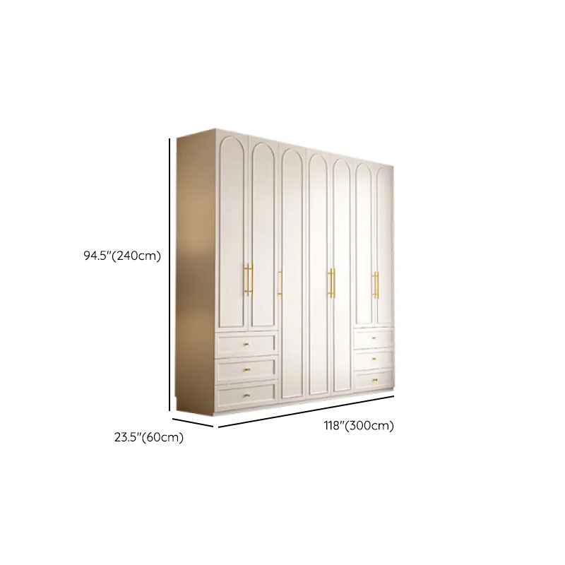 Chalk Modern Wooden Standalone Almirah with 3-Drawer/6-Drawer, Soft Close Door, and Interior Shelves - image 27