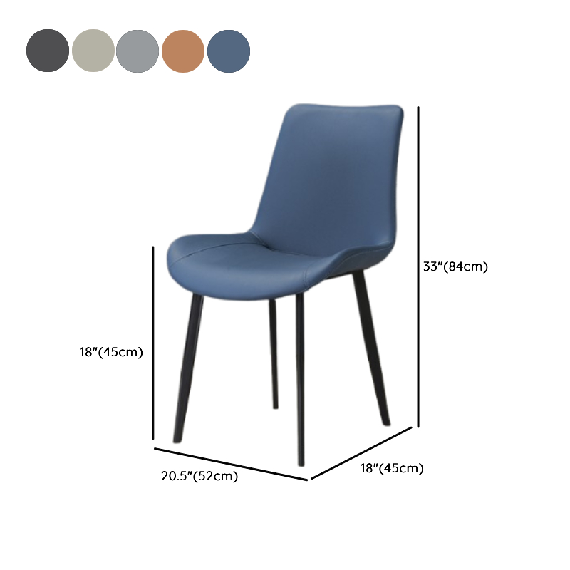 Modern Simple Style Upholstered Dining Chairs with Ergonomic Curved Backrest - image 12